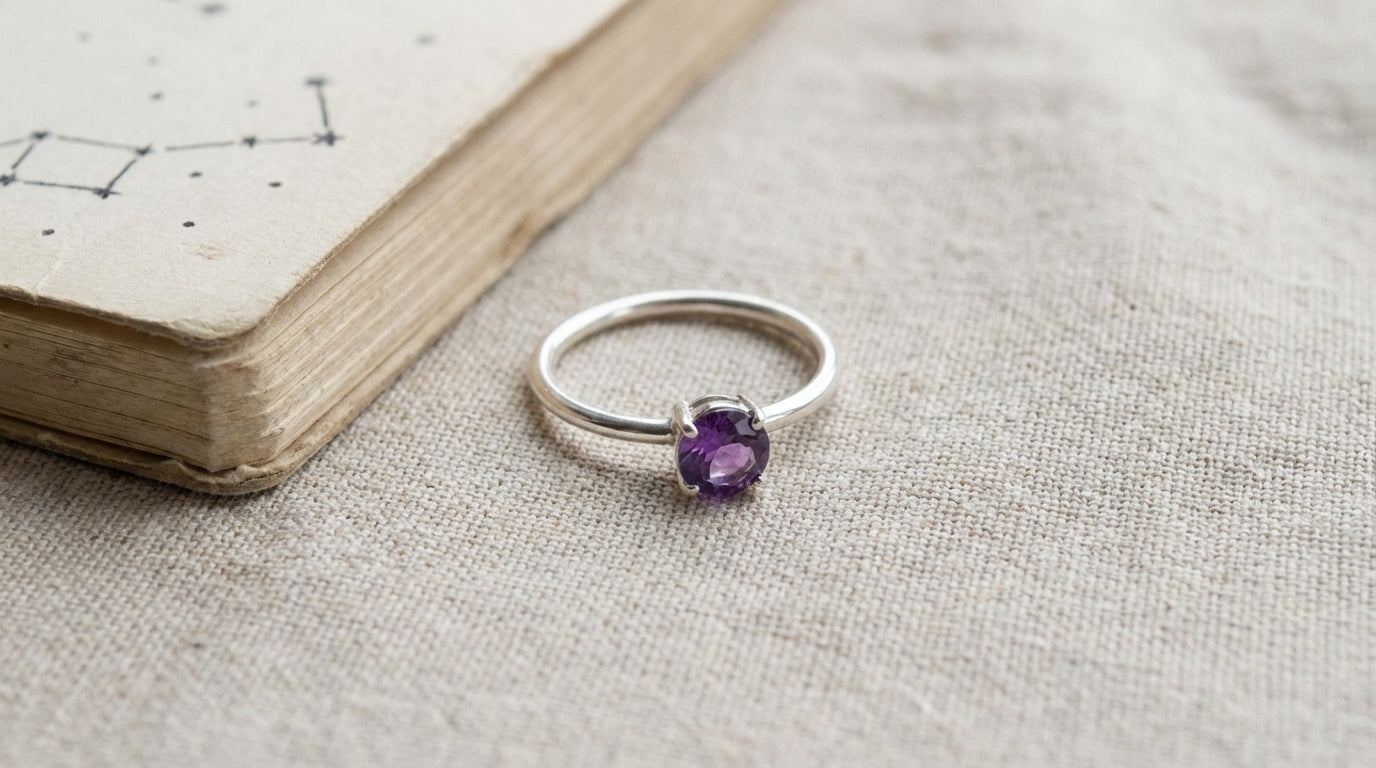 Amethyst Stone Ring