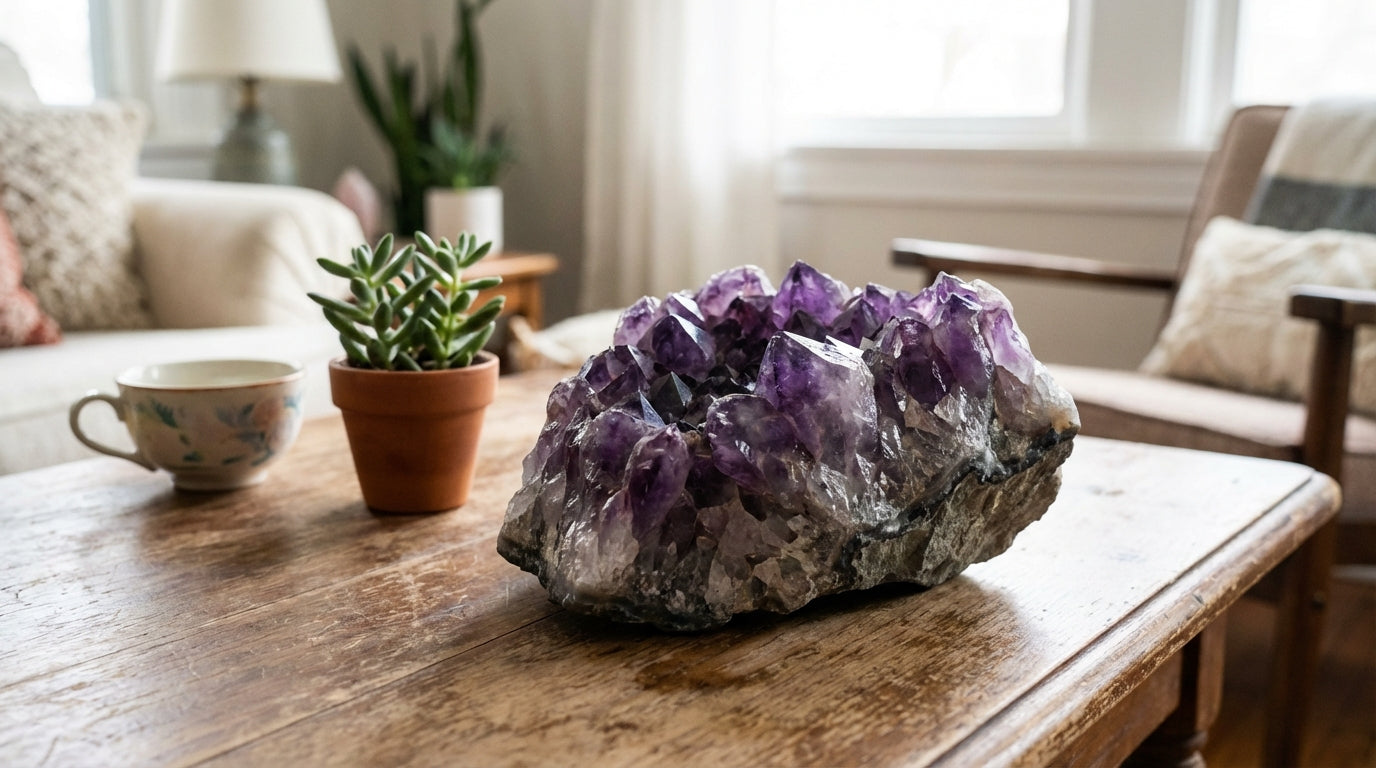 Amethyst Crystal Cluster