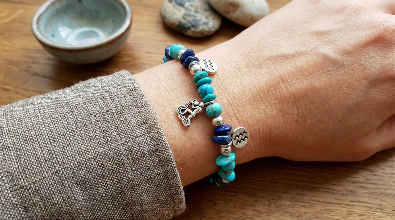 Aquarius Zodiac Bracelet